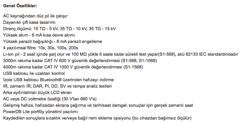 Megger S1-1068 Dijital İzolasyon Test Cihazı